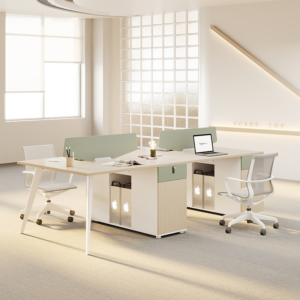 Office Wooden Staff Table Modern Design Office Workstation Customized Seat Office Cubicles Workstations  Office Furniture Factory