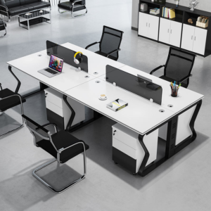 Employees Workstation Desk Ergonomic Design for Comfort And Productivity Office Workstation Manufacturer
